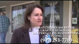 How to Fix Scratched Glass and Graffiti Removal