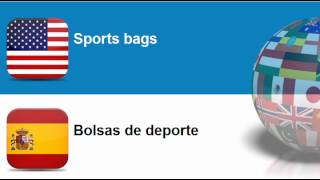 Learn Spanish = Topic = Luggage, saddlery, sacks and bags