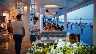 Пляж, центральная набережная. Как пожарить мороженое??? п. Новомихайловский 2019 г.