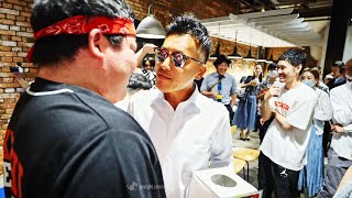 結婚式余興 breaking downが如く三転倒立相撲 マイク&MAHO Wedding ceremony 2次会
