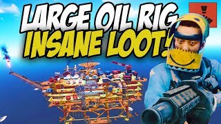 INSANE LOOT from the NEW LARGE OIL RIG! - Rust