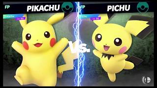 Super Smash Bros Ultimate Amiibo Fights   Request #9923 Pikachu vs Pichu