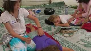 Children Massaging Children at the Eco festival