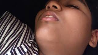My sister sleeping lol and bacon  are the amazing power andL