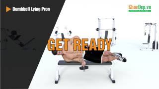 Bài tập cẳng tay | #1 Dumbbell Lying Pronation với tạ đơn | KhoeDep.vn
