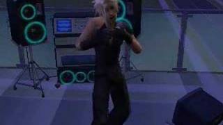 Sims 2: Sephiroth and Cloud, Barbie girl.