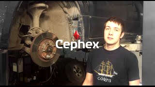 Cephex. Mitsubishi Airtrek. Обработка тормозных дисков пластичной смазкой Цефекс.