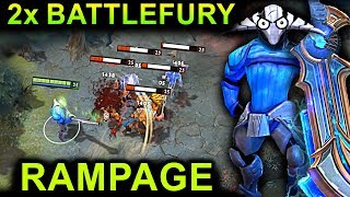SVEN 2x BATTLEFURY RAMPAGE DOTA 2 NEW META GAMEPLAY #7 (FUNNY, FAILS AND RAMPAGE MOMENTS)