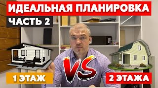 Планировка загородного дома / Сколько этажей оптимально?