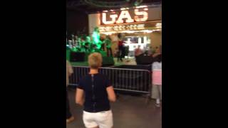 Transexual/Crossdresser dancing for tips on Fremont and sweet gutair solo