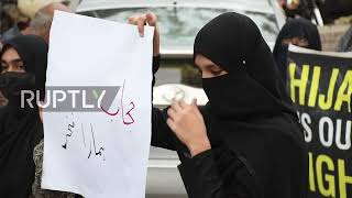 Pakistan: Activists join protest as row over Indian hijab ban intensifies