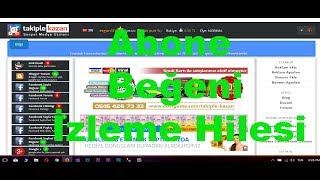 Youtube Abone Beğeni İzleme Kasma Hileleri TakipleKazan 2 (%100 Gerçek) (Bot İçerir)