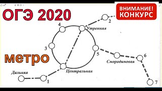 ЗАДАЧА ПРО МЕТРО. Лысенко. 5 вариант. ОГЭ 2020 математика.
