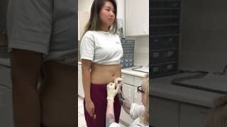 Beautiful Opal Navel Piercing