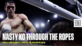 A BIG KO! Callum Smith FOLDED opponent, Mathieu Bauderlique!