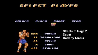 Streets Of Rage 2  - Sagat Mod Playthrough