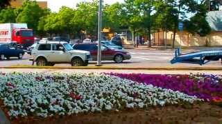 Развилка улиц Победы и Лазарева в Лазаревском. Погода - воздух и вода +24°C