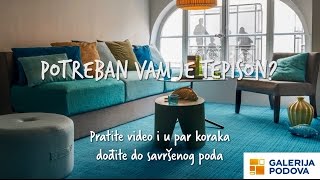 Vodič za kupovinu tepisona Galerija Podova