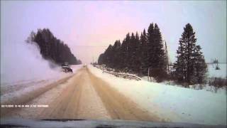 Обгон в плохую погоду - видео БашДТП