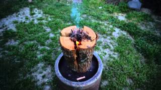 木こりのろうそく Wood Candle [前編]　大人が本気で遊ぶとこうなる