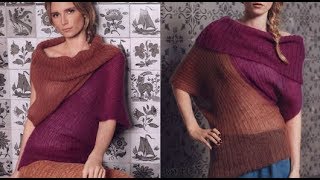 Связать Красивый Оригинальный Пуловер Спицами - модели 2018 / Beautiful Original Pullover