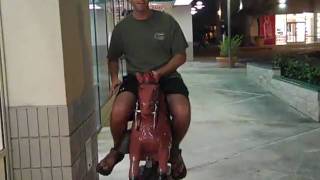 Riding a Mall Horse