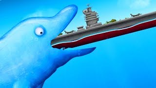 Weltrekord Delfin frisst Flugzeugträger - Tasty Blue Gameplay
