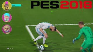 PES 2018 COOP 3 X 3 - "El Clásico" COM HEITOR GAMES E AQUARIOS - #melhorsimulação