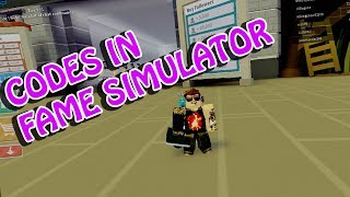 CODES IN FAME SIMULATOR [ROBLOX Indonesia]