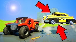 ПОГОНЯ ПОЛИЦИИ НА ЛЕТАЮЩИХ МАШИНАХ - BRICK RIGS | ПОЛИЦЕЙСКАЯ ЛЕГО ПОГОНЯ В BRICK RIGS