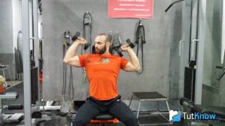 Ошибки жима гантелей сидя