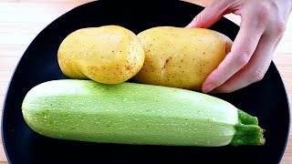 【小穎美食】西葫蘆和土豆用這個方法做，好吃又營養，連小孩都能吃3個