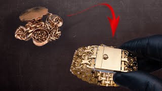 Как из кучки золота сделать золотой браслет. Gold Bracelet
