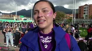 Colombia: Thousands march in Bogota to mark Intl Day for Elimination of Violence against Women