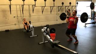CrossFit WOD - push press and row