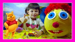 Огромное яйцо с сюрпризом открываем игрушки Дисней Винни-Пух, Giant surprise egg