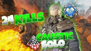 CRAZY CAUSTIC 24 BOMB! SOLO 5K DMG  - Apex Legends
