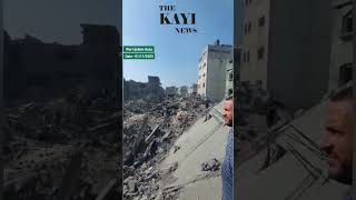Israeli bomb that targeted a residential block of Al Falouja neighborhood in Jabalia refugee camp