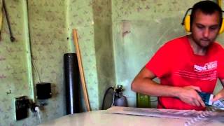 Резка листовой нержавеющей стали прямыми ножницами Makita JS 1660.