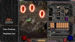 Diablo 2 - Uber Tristram with Bear Sorc - Keyset + Orgset + Equip - HD 60 fps