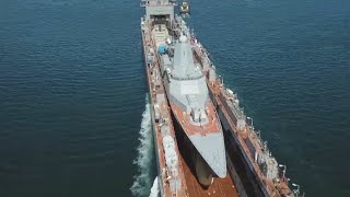 Доставка корвета «Герой Российской Федерации Алдар Цыденжапов» во Владивосток — видео