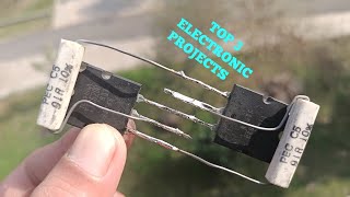 TOP 3 ELECTRONIC PROJECTS WITH TRANSISTOR TTC5200, D718, B688 & IC 1403