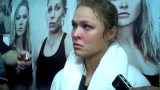 Ronda Rousey at UFC 157 Scrum w/ Attitude