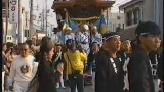 1995年　貝塚だんじり　スーパーテレビ放映の年　撮影風景あり