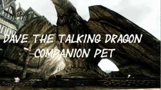 Skyrim Mod's:"Dave The Talking Dragon By LawnGnome" Episode 1