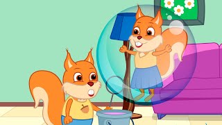 Famille d'Écureuil - Coincé Dans Une Bulle De Savon Animé 2023 en Français