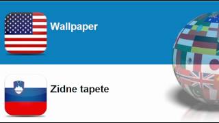 Learn Slovenian = Topic = Wallpaper and other coverings