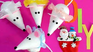 DIY/МК Как сделать символ 2020 года - белую крысу своими руками. The symbol of 2020 is a white rat