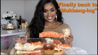 Seafood Boil Mukbang⚠️⚠️ | Boiled King Crab | In My New Recording Space |Terria Lewis