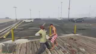 1 v 3 street fight GTA5